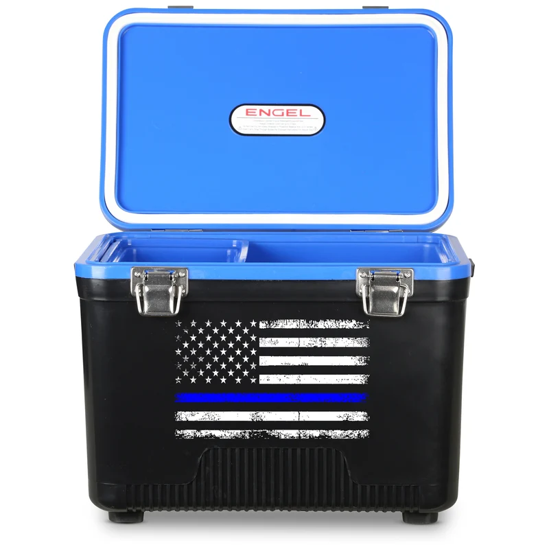 7.5Qt Thin Blue Line Lunch Box