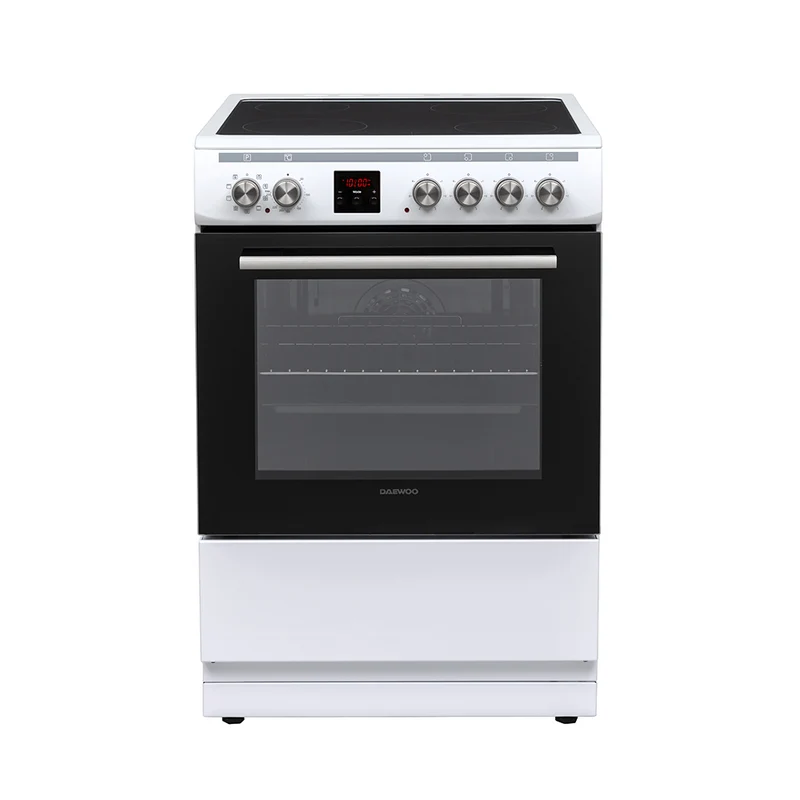 Daewoo F6EV19WM2FR 60x60cm Freestanding Vitroceramic Single Oven, White