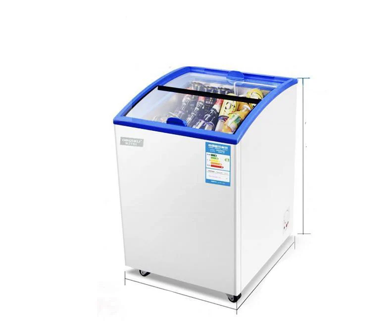 100L Glass Sliding Chest Freezer