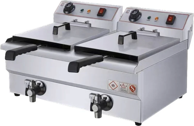 Electric Double Deep Fryer 10L+10L