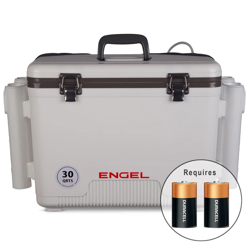Original 30 Quart Live Bait Drybox/Cooler with Rod Holders