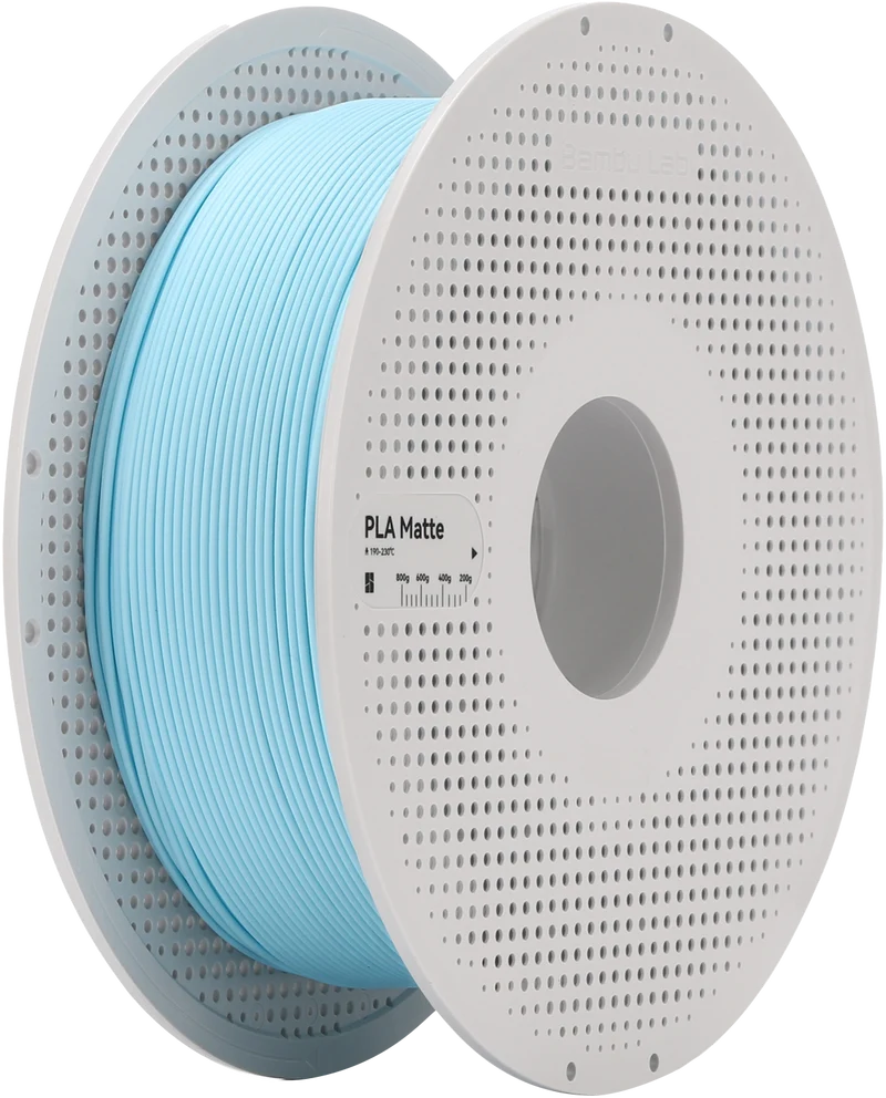 Bambu Lab Filament PLA Matte for 3D Printer with Spool - Ice Blue 1KG