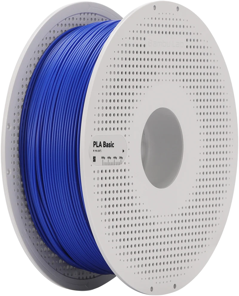 Bambu Lab Filament PLA Basic for 3D Printer with Spool - Blue 1KG
