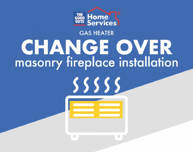 The Good Guys Home Services Changeover Install of Gas Flued Heater into Sound Masonry Fireplace (Using Existing Flue)