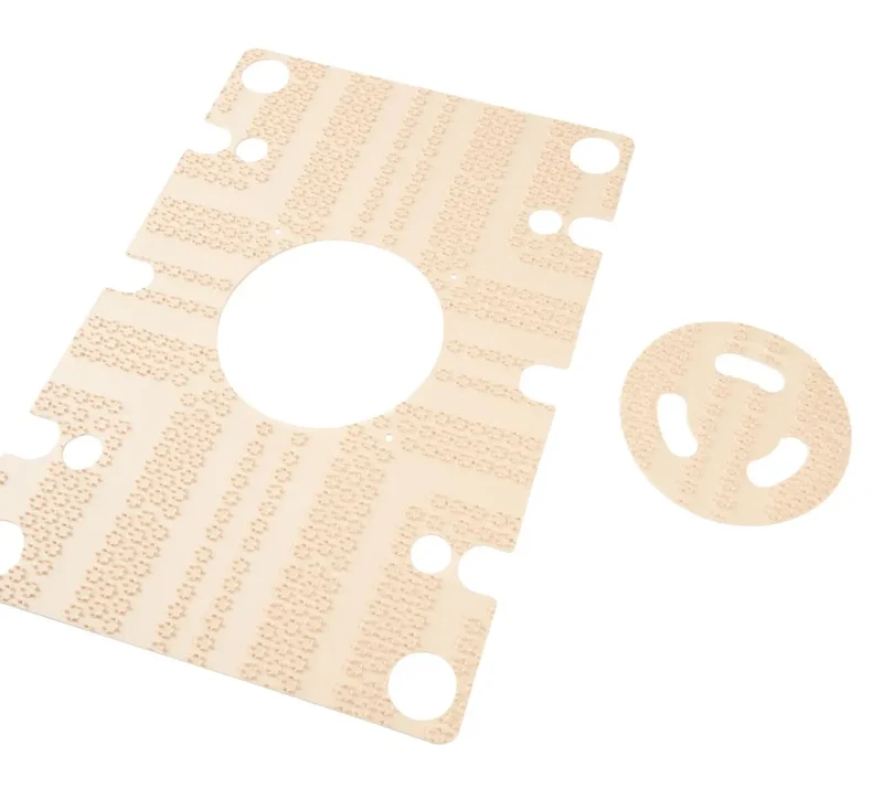 TENNANT T300 SCRUBBER Pad Plate Plastic GRIP FACE (ROTARY RECTANGULAR)