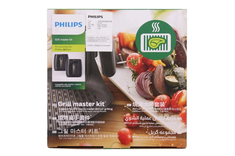 PHILIPS Air FRYER Grill PAN And 4 SKEWERS-HD9742/93-Genuine