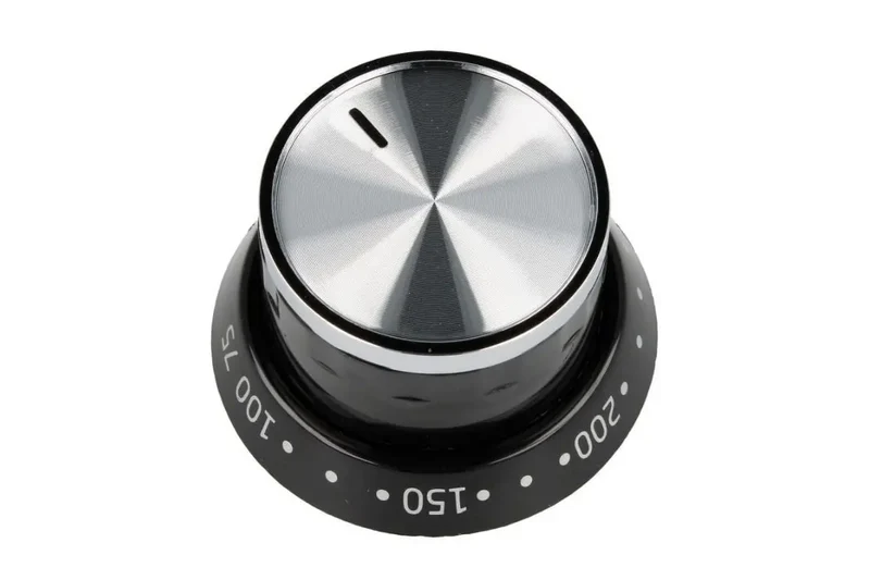 BEKO Oven TEMPERATURE Knob SS (Black SKIRT)-BFC60GMX-Genuine