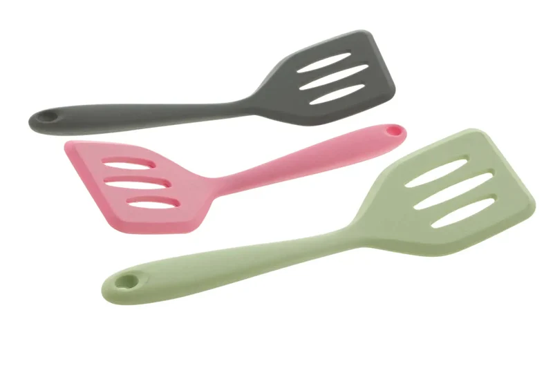 Cuisena MINI SLOTTED TURNER (Colours: Pink, Yellow And Grey)-each