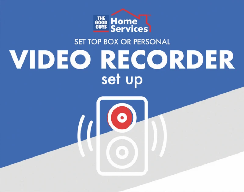 The Good Guys Home Services Set top box or personal video recorder set up