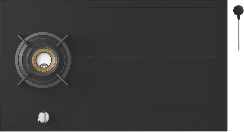 ASKO 90cm Duo Fusion Combined Gas and Induction Cooktop - Matte Black