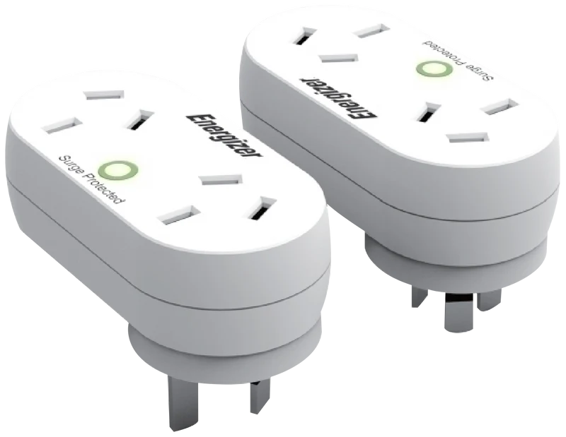 Energizer Power Adaptor with Surge Protection 2 Pack