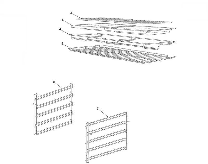Westinghouse Oven Rack Pack (Pan+Insert+Holder, Wire Rack, Side Racks)
