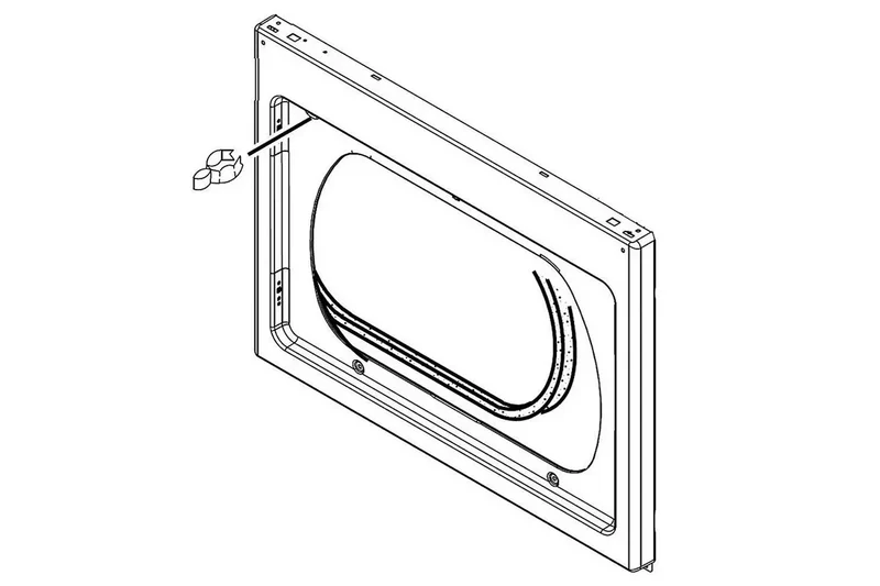 MAYTAG Dryer Front Panel-MDE17MNBGW0-Genuine