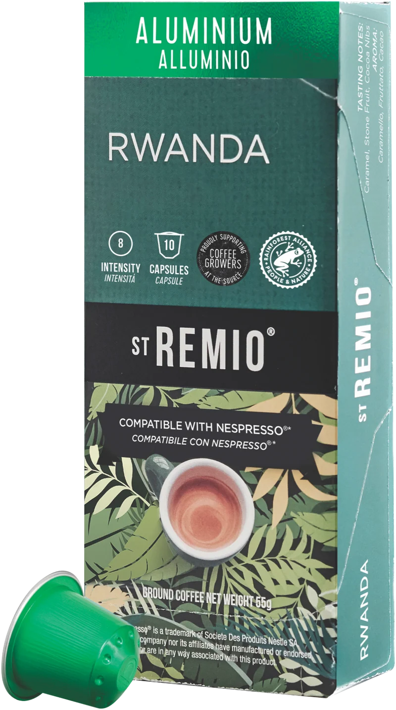 St Remio Coffee Rwanda Capsules Nespresso 10 pk 55g