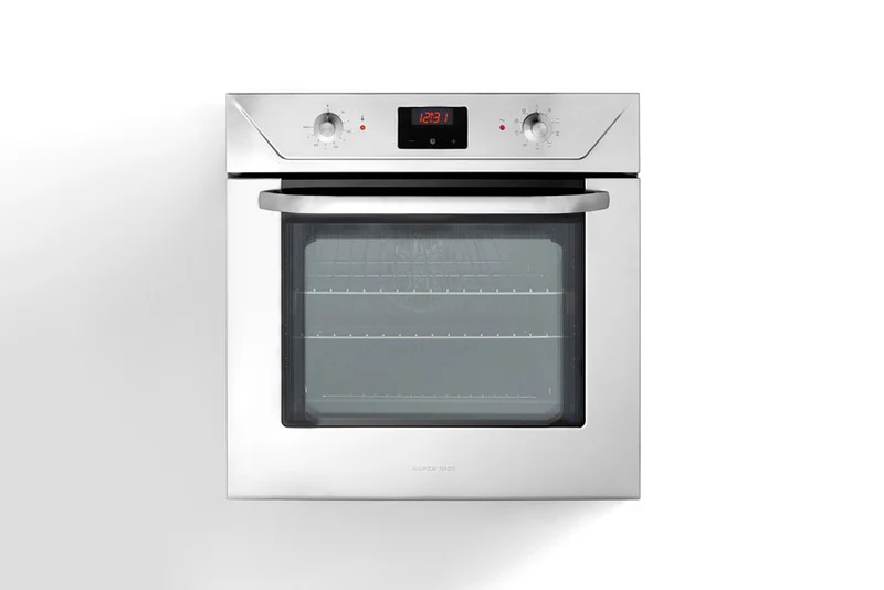 Ⓜ️🔵🔵🔵 Alpes F600 - Forno elettrico da incasso con timer touch control, largo cm 60, con camera di cottura smaltata, capacità 65 litri