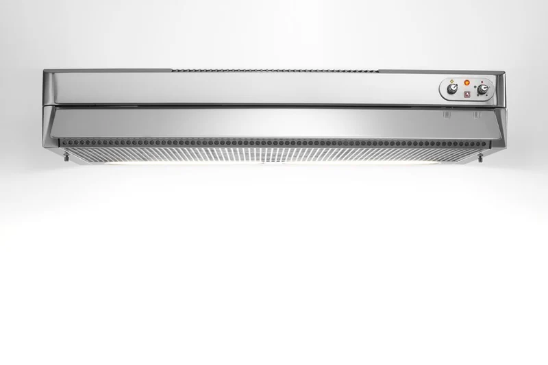 Ⓜ️🔵🔵🔵 Alpes CFE-A 90/2 - Cappa aspirante con filtro estensibile, acciaio inox, 2 motoaspiratori (800 MC/H), 90cm