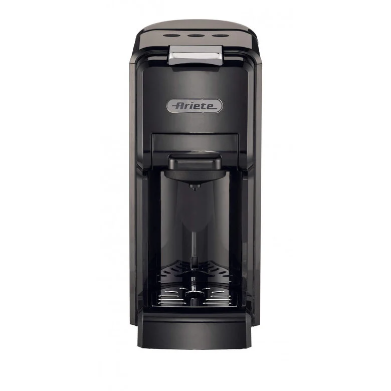 Ariete 1304/1 Macchina da caffè a cassetti, 1350W, Capacità serbatoio 0,7L, Pressione 19 bar, 2 tipologie di caffè, Capsule Nespresso* e Dolcegusto*, Cialde e Polvere, Nero