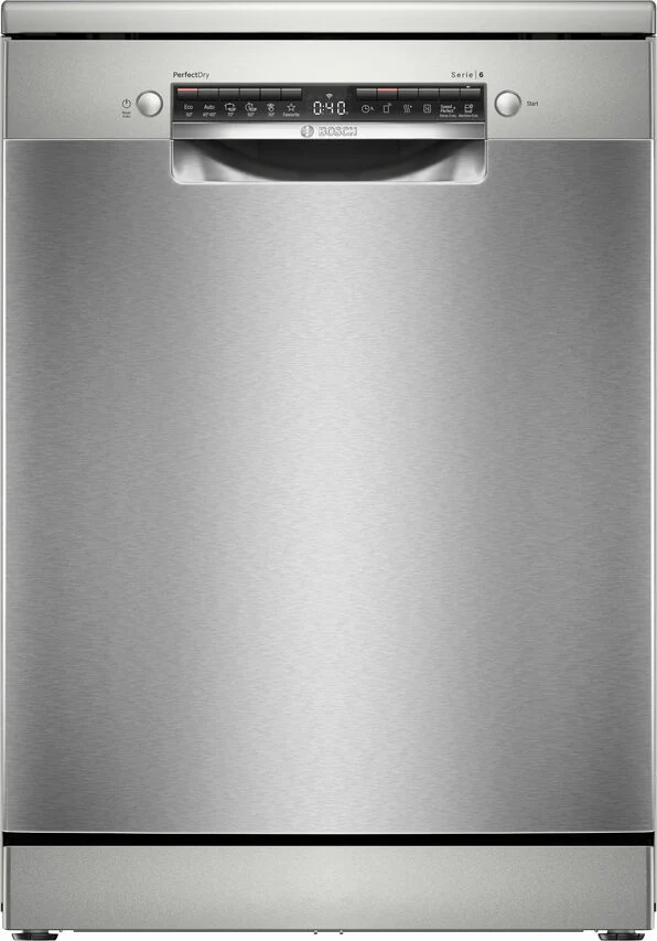 Bosch Serie 6 SMS6ZCI10E Lavastoviglie da libera installazione 14 coperti Acciaio spazzolato anti-impronta Classe B