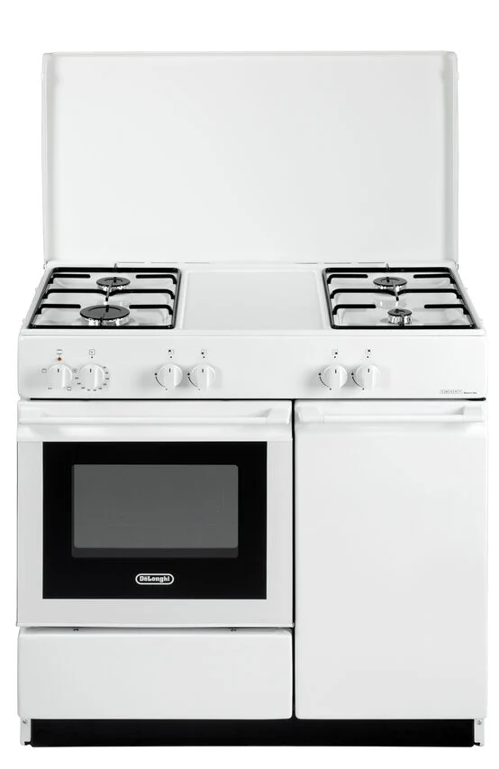 De Longhi SEW8540 N EDM Cucina a gas Libera installazione 86cm 4 fuochi 0.91kWh con forno elettrico 40l Classe B Bianco [SEW 8540 N EDM]