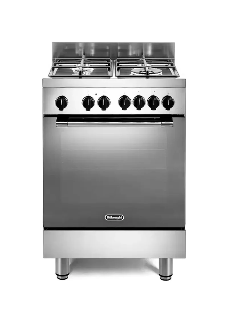 De Longhi GEMMA 66 ML Gemma Cucina da accosto cm. 60 - 4 fuochi gas + 1 forno elettrico - inox CLASSE A