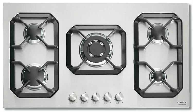 Lofra HLS9C0 Piano Cottura Stainless steel Da incasso Gas 5 Fornello(i)