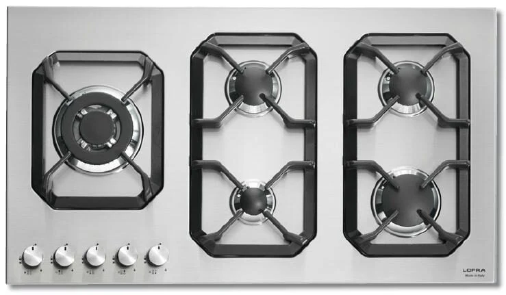 Lofra HLS9B0 Piano Cottura Stainless steel Da incasso Gas 5 Fornello(i)