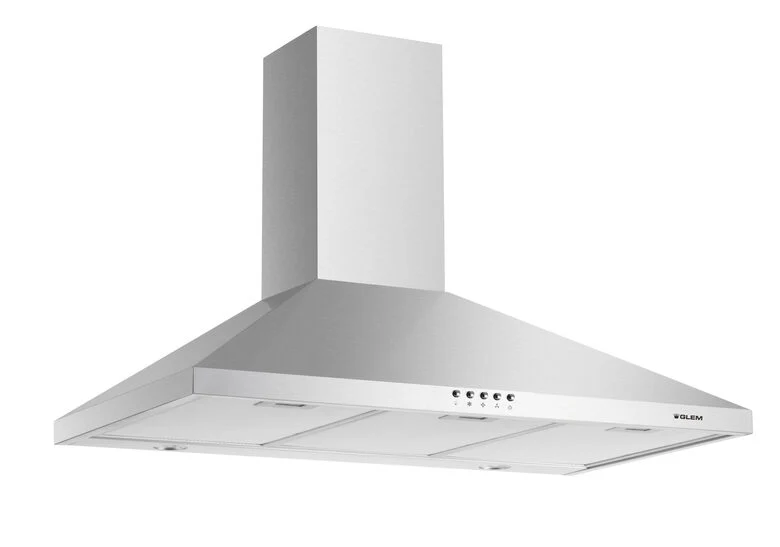 Glem Gas GHP963IX Cappa aspirante a parete Stainless steel 648 m³/h A