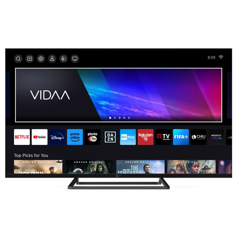 Telesystem SMV13 Smart TV 43″ 4K UHD HDR Soundbar Integrata e Funzioni HbbTV