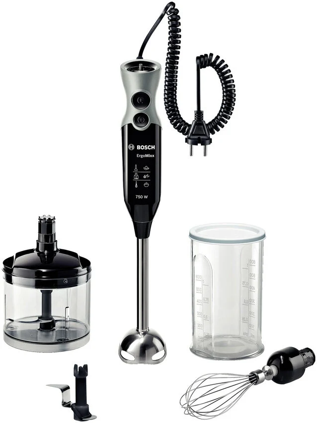 Bosch MSM67170 frullatore Frullatore ad immersione 750 W Nero, Argento