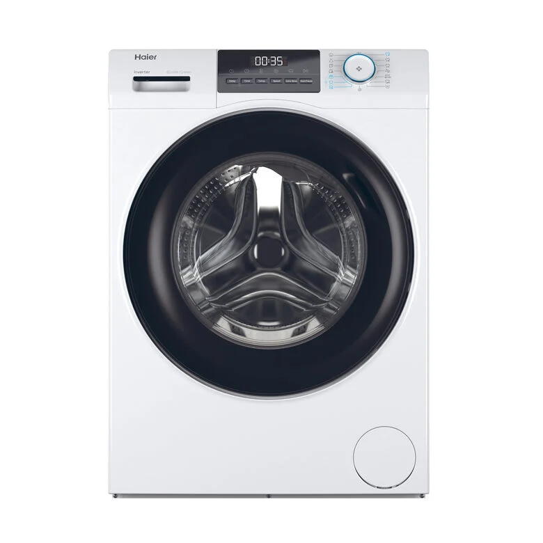 Haier HW90-BP14929A-S Lavatrice A Libera Installazione 9 Kg, 1400 Giri, AI Power Drive Inverter Motor, Pillow Drum, Classe A, Bianco