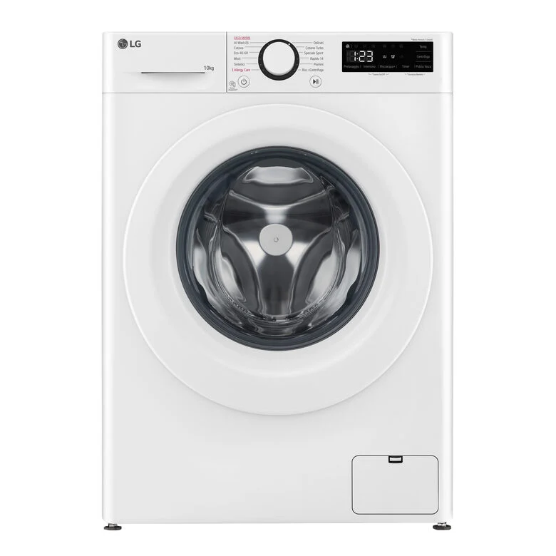 LG F4R3010NSWW Serie R3 Lavatrice A Libera Installazione 10 Kg, 1400 Giri, Lavaggio A Vapore, Allergy Care, Inverter Direct Drive, Classe A-10%, Bianco