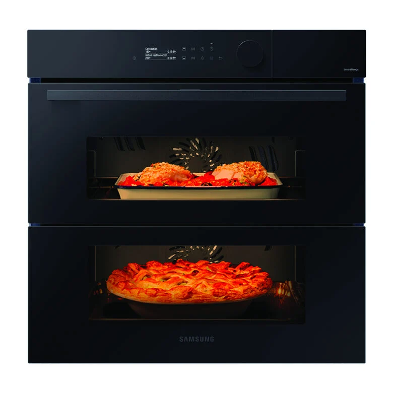 Samsung NV7B5760WBK Forno a incasso a Vapore Serie 5 76 L A+ Vetro Nero