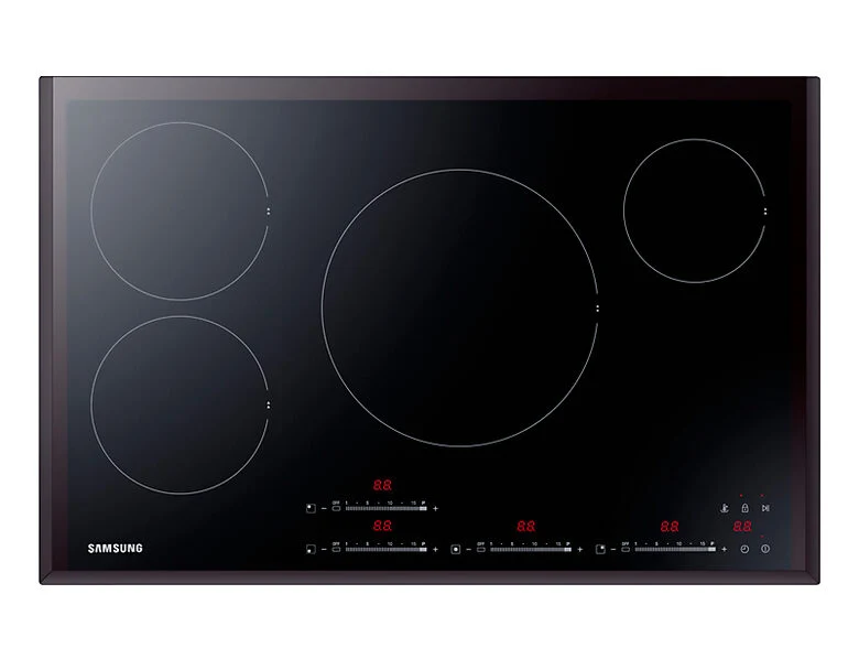 Samsung NZ84F7NB6AB Nero Da incasso 80 cm Piano cottura a induzione 4 Fornello(i)