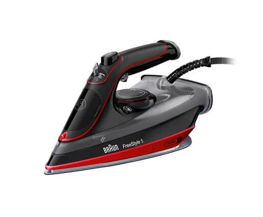 Braun SI 5057 RD Ferro a vapore Ceramica 2700 W Nero, Rosso