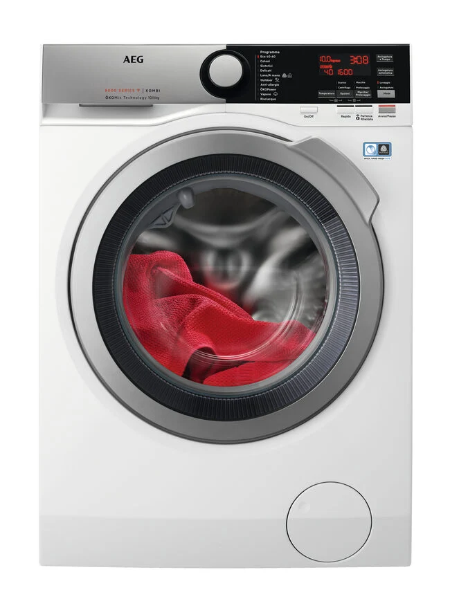 AEG L8WEE166C lavasciuga Libera installazione Caricamento frontale Bianco E