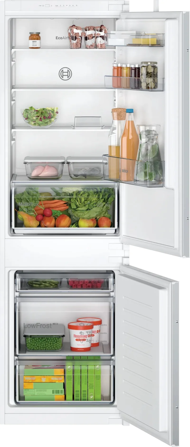 Bosch Serie 2 KIV865SE0 frigorifero con congelatore Libera installazione 267 L E Bianco