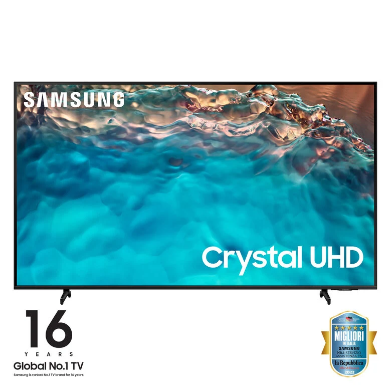 Samsung Series 8 TV Crystal UHD 4K 75” UE75BU8070 Smart TV Wi-Fi Black