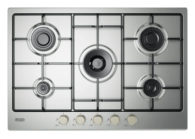 De Longhi Piano Cottura 5 Fuochi YLG 75 F 75cm Inox