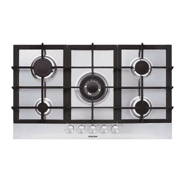 Glem Gas GT955HIX Piano Cottura Acciaio Inossidabile Da incasso 5 Fornelli