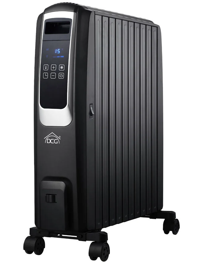 DCG Eltronic RA2910D stufetta elettrica Interno Nero 2500 W Riscaldatore ambiente elettrico a olio