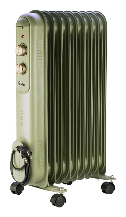 Ardes AR4R09VIN Curvy 9 Retrò Radiatore ad Olio a 9 Elementi