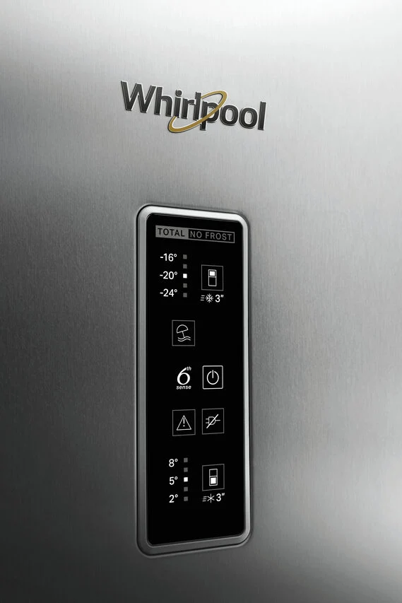 Whirlpool WT70E 952 X frigorifero con congelatore Libera installazione 457 L E Acciaio inossidabile
