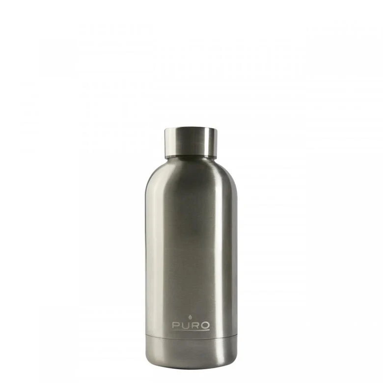 PURO Hot&Cold Glossy Uso quotidiano, Fitness 350 ml Acciaio inossidabile