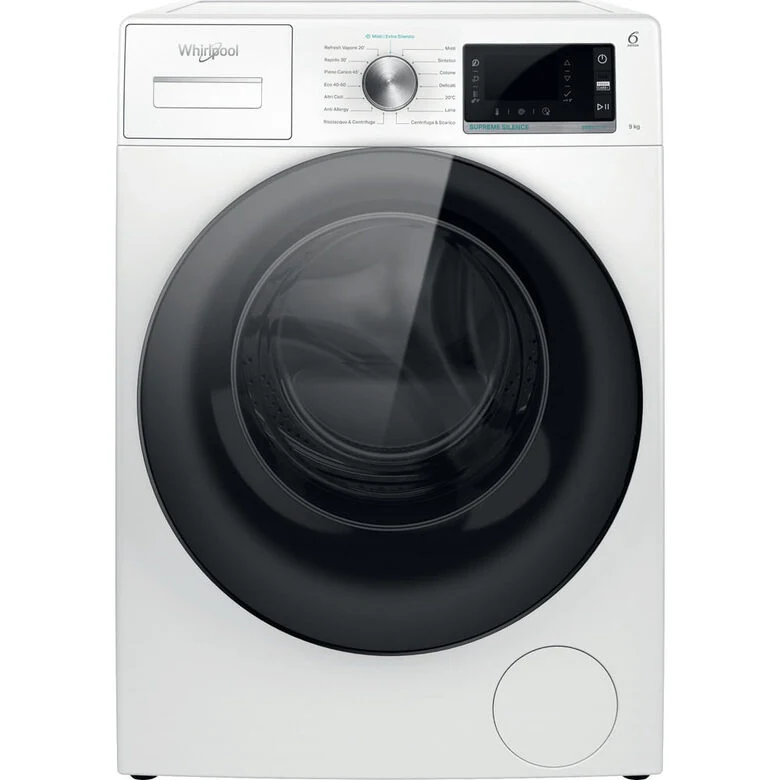Whirlpool W6 W945WB IT lavatrice Caricamento frontale 9 kg 1400 Giri/min B Bianco
