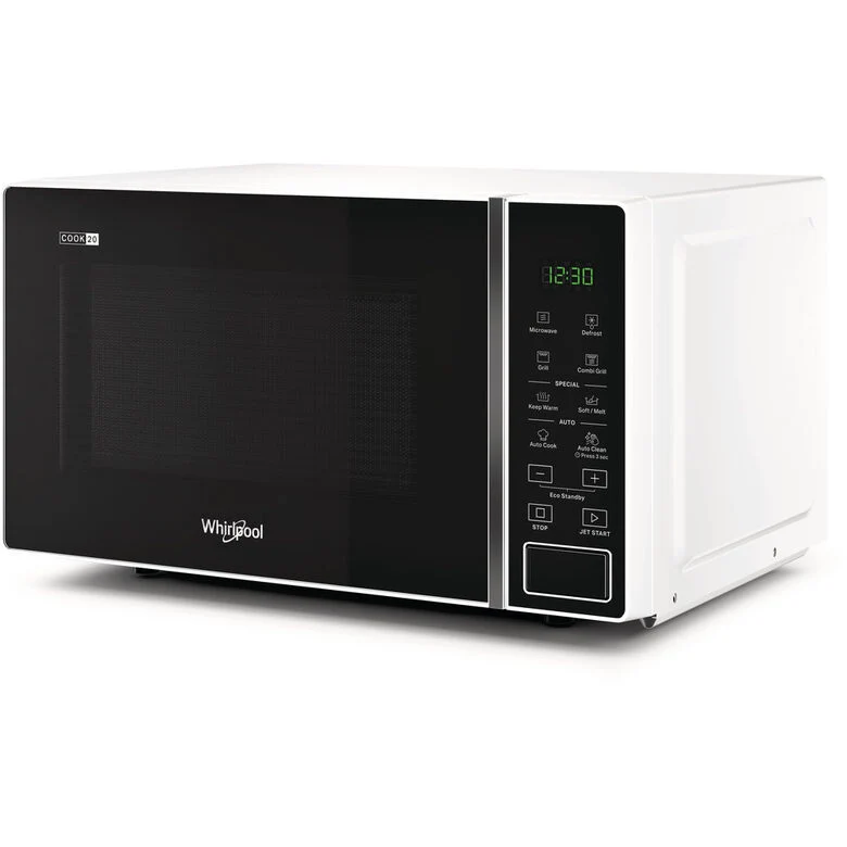 Whirlpool MWP 203 W Superficie piana Microonde con grill 20 L 700 W Nero, Bianco