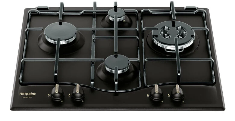 Hotpoint PCN 640 T (AN) R /HA piano cottura Antracite Da incasso 59 cm Gas 4 Fornello(i)