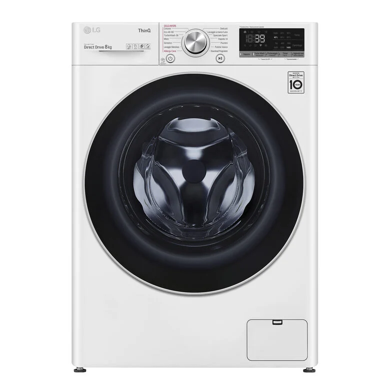 LG F4WV708S1E Lavatrice Intelligente AIDD 8kg Vapore TurboWash 360 1400 Giri/min Carica frontale Classe A