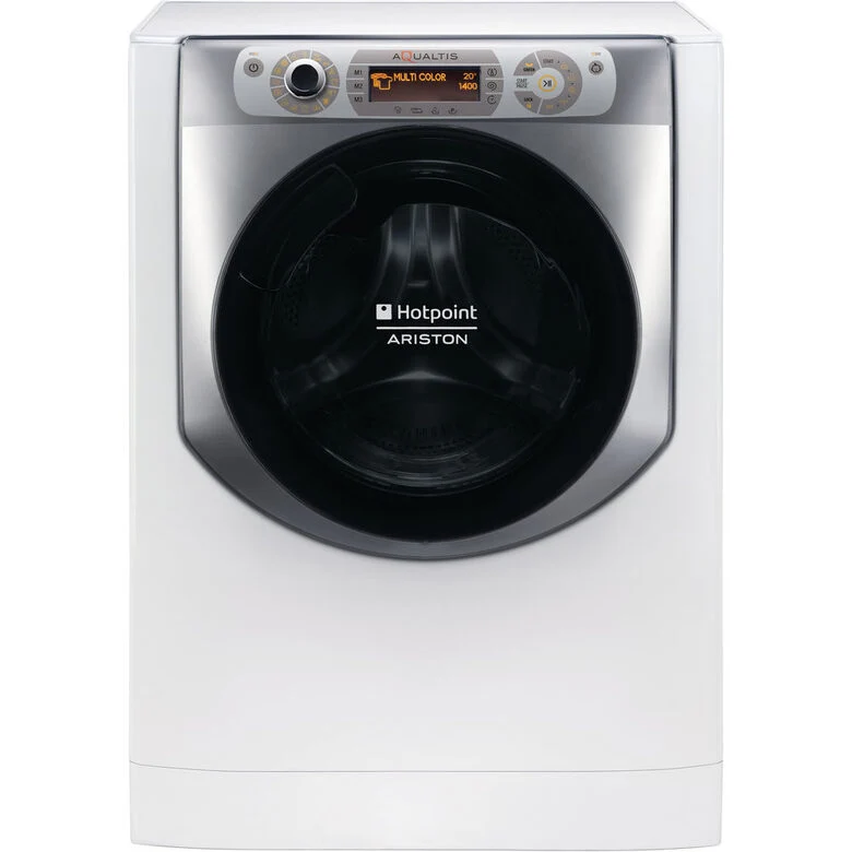 Hotpoint AQ104D497SD EU/B N lavatrice Caricamento frontale 10 kg 1400 Giri/min Argento, Bianco