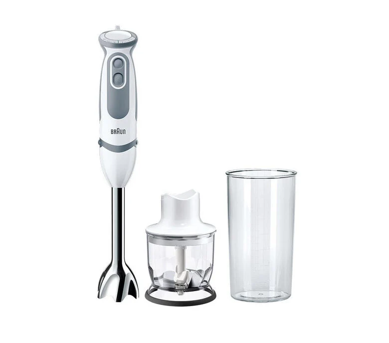 Braun MultiQuick 9 MultiQuick 5 Vario MQ 5220 WH 0,6 L Frullatore ad immersione 1000 W Grigio, Acciaio inossidabile, Bianco
