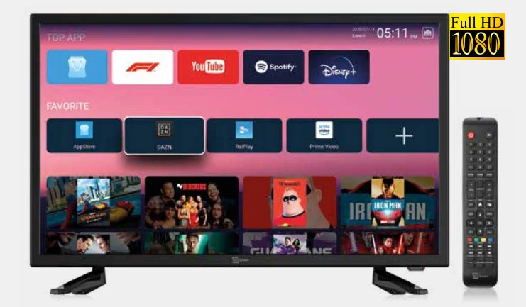 TELESYSTEM LCD 22" SMART LX FHD 12V/220V
